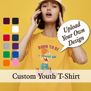 Custom Youth T-Shirt – Upload Your Design | Personalized Kids Tee