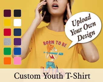Camiseta juvenil personalizada: sube tu diseño / Camiseta infantil personalizada