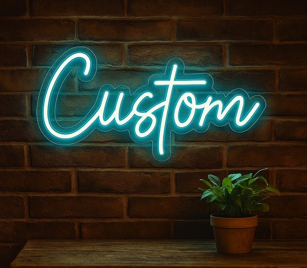 Custom LED Neon Sign – Custom Name or Phrase, Modern Decor for Home ...