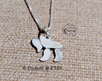 Sterling Silver Chai Jewish Symbol Necklace . Silver Chai (Alive) Pendant. Amazing Men's Women's Chai Pendant.
