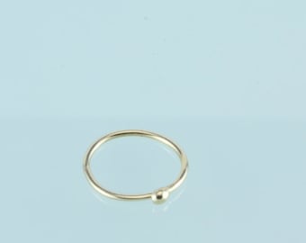 14k gold Small Nose Ring 21g -20g.Hoop Earring Cartilage .Tragus. Hoop Extra Small Nose Ring