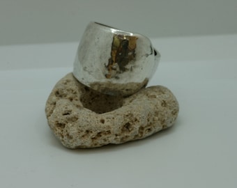 Artisan design, Fine Silver Ring, Handmade Sterling Silver Band, Unisex Ring, Unique Silver ring, Made in Israel