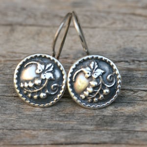 Silver Earrings, Handmade Silver Earrings, Plain Silver Earring, Silver Jewelry, Free Shipping