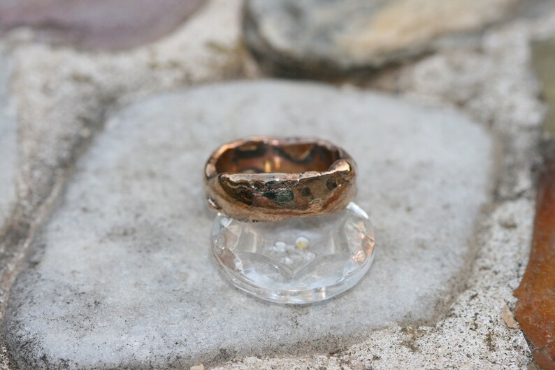 Bronze Wedding Ring Bronze Jewelry Handcrafted Unisex Bronze Etsy