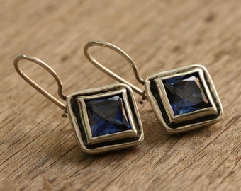 Sterling Silver Earrings, Tanzanite Earrings, Blue Stone Earrings, Handmade 925 Silver Earrings, Sterling Earrings,Dangle Earrings,