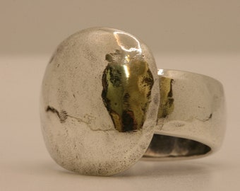 Artisan designed, Fine Silver Ring, Handmade Sterling Silver Band, Unisex Ring, Unique Silver ring, Made in Israel