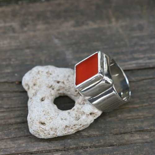 Mens Rings, Unisex Rings, shops Silver Ring, Handmade Carnelian Ring, Carnelian Silver Ring, Free Shipping