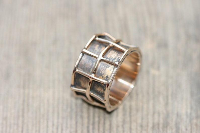 Bronze Ring, Handmade Solid Bronze Ring, Red Bronze Ring, Bronze Jewelry, Wedding Bronze Ring, Free Shipping image 7