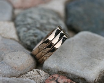 Stacking  Bronze Rings, Bronze Rings, Stackable Ring, Bronze Ring, Triple Bronze Ring, Free Shipping,
