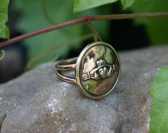 Bronze Ring, Bronze Ringe, handgemachter Bronze Ring, Bronze Schmuck, kostenloser Versand, Liebe Freundschaft und Treue Ring, Solitär Ring,
