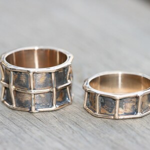 Bronze Ring, Handmade Solid Bronze Ring, Red Bronze Ring, Bronze Jewelry, Wedding Bronze Ring, Free Shipping image 10