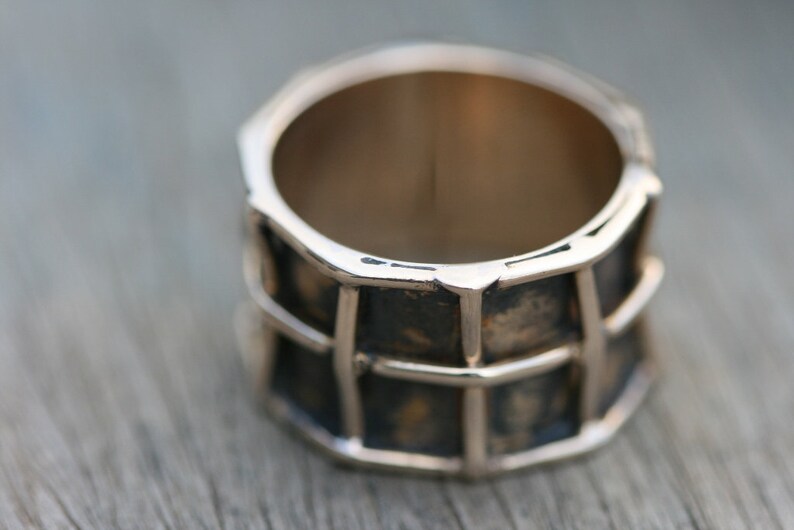 Bronze Ring, Handmade Solid Bronze Ring, Red Bronze Ring, Bronze Jewelry, Wedding Bronze Ring, Free Shipping image 5