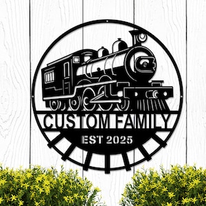 Blechschild Lok: Lokomotive Zug, Lokführer Geschenk, Eisenbahn