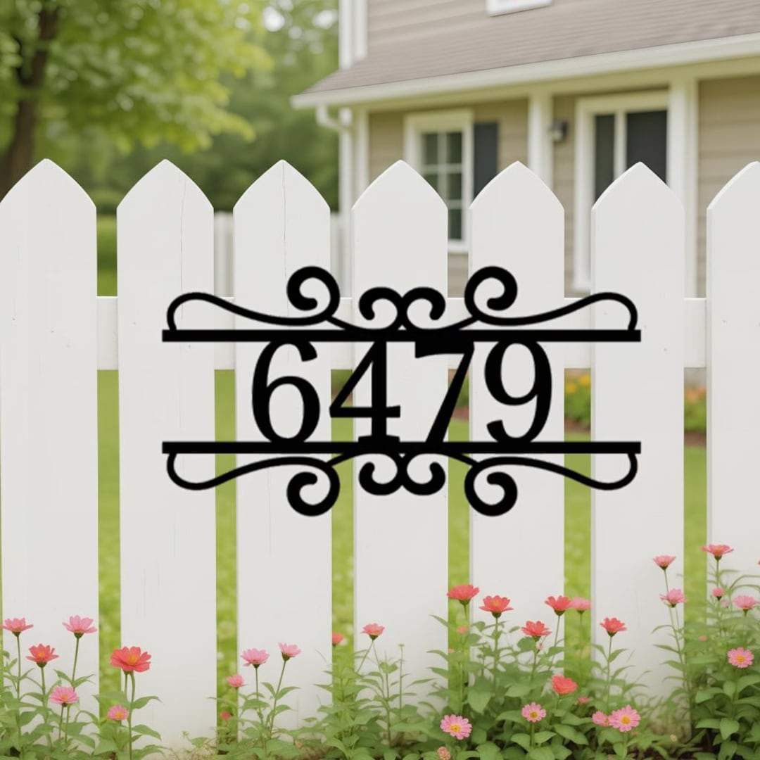 House Number Address Sign, House Numbers, New Home Decor, Address Metal ...