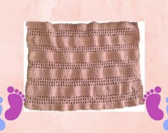 Trío de patrones de mantas de bebé a crochet: regalos para baby shower y guardería - Diseños fáciles en PDF para principiantes