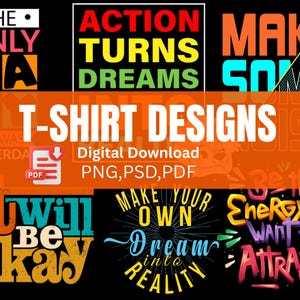 Motivational T-Shirt Design PNG , Motivational Quotes PNG, Bundle , Inspirational Quotes , Printable Stickers|     Saying Png ,Self Love Png