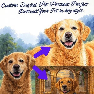 Your Pet Transformed into ANY Digital Style Art - Ready for Print - Digital Download