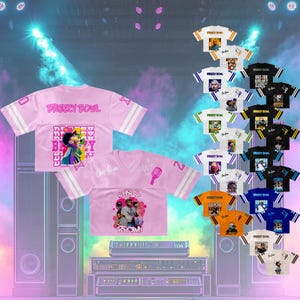 Personalized Chris Brown Tour Crop Top Women Football Jersey, Breezy Bowl 2025 Shirt, R&B Concert Merch, Girl Shirt, Fan Gift