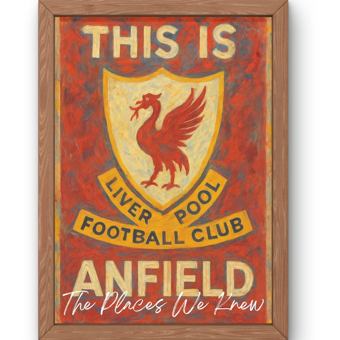 Liverpool This is Anfield Sign Custom Drawing, Storefront Drawing