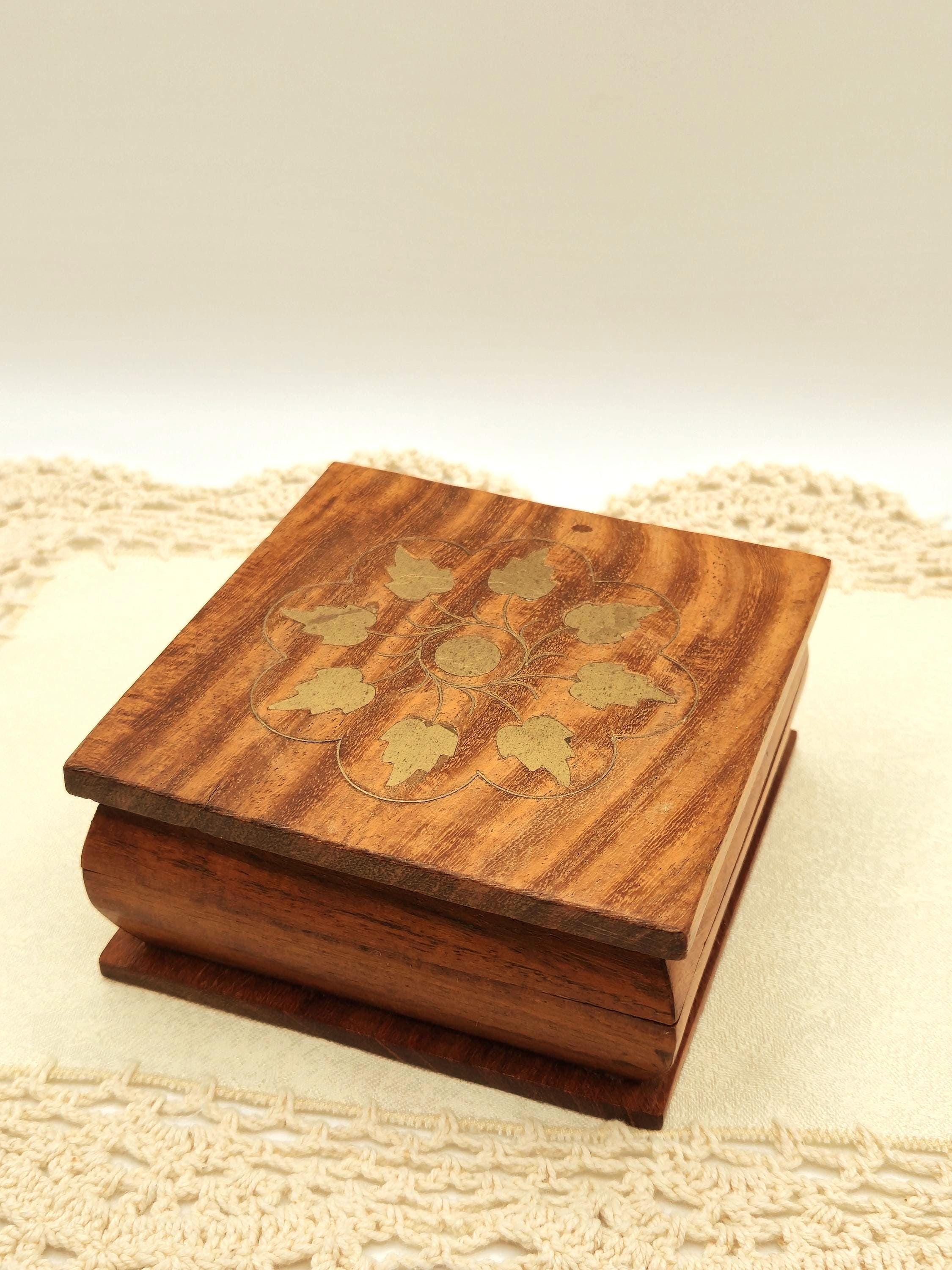 Gold leaf wood box - Etsy 日本