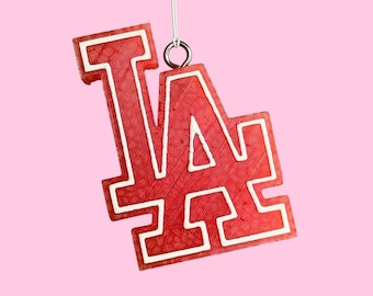 Los Angeles LA D Baseball Freshie Car Air Freshener