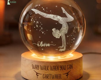 Dance Night Light, Gymnastics Gift, Gymnastics Team Gift, Girls Dance Gift,Gymnas Teacher Gift, Daughter Birthday Gift,Gymnastics Lover Gift