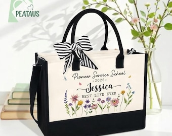 Personalized Pioneer School Tote Bag, Pioneer Service School Tote, JW Pioneer Gift, Best Life Ever Bag, JW Pioneer School 2026 Gift, JW gift