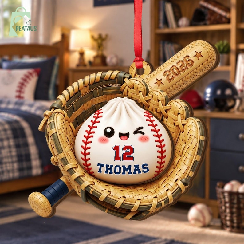 Custom Baseball Squishy Ornament,personalized Sport Dumpling Ornament ...