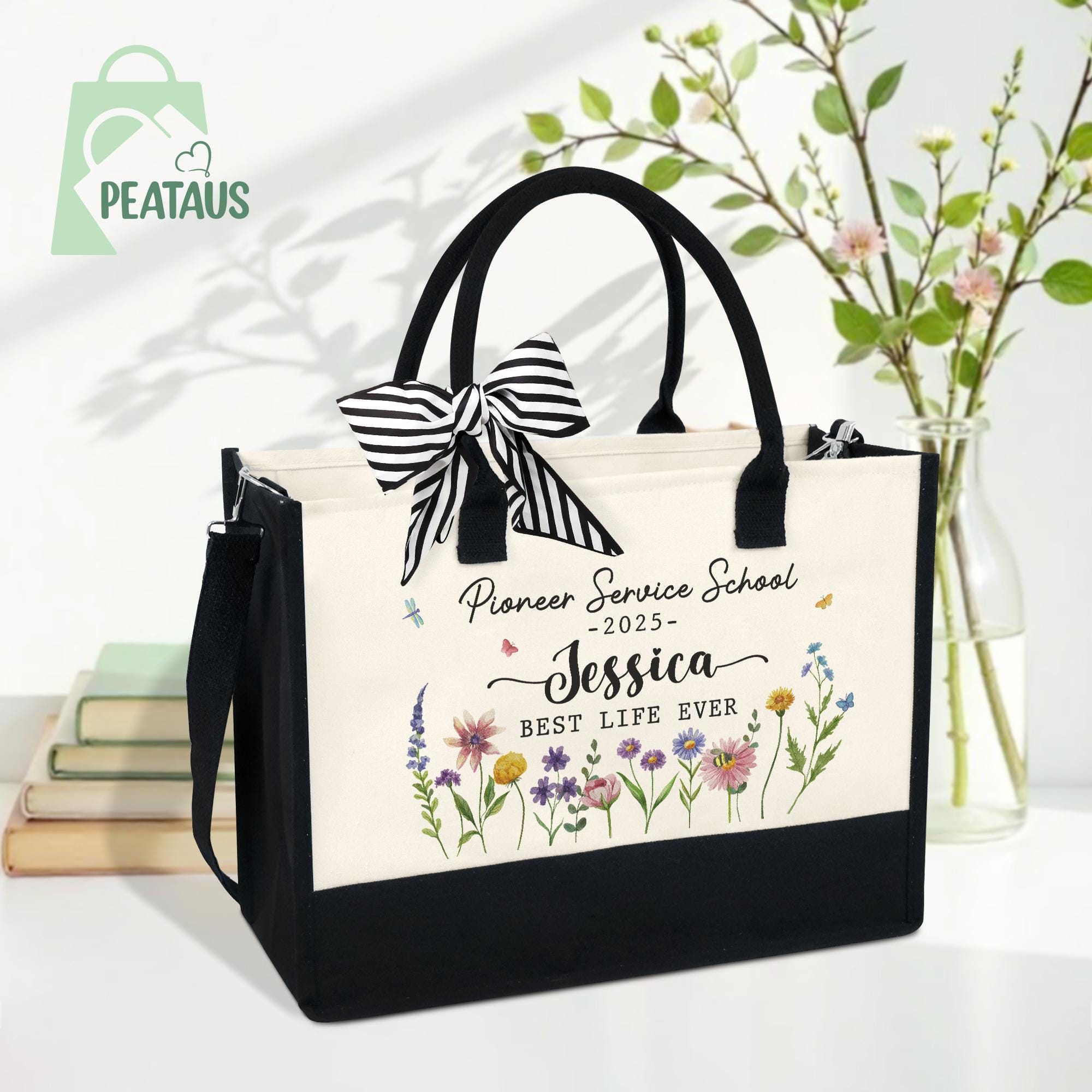 Personalized Pioneer School Tote Bag, Pioneer Service School Tote, JW Pioneer Gift, Best Life Ever Bag, JW Pioneer School 2025 Gift, JW gift
