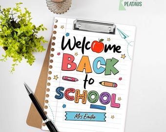 Personalized Teacher Clipboard, Custom Clipboard with Name, Back to School Gift, Teacher Gift, Elements Teacher Clipboard, Appreciation Gift