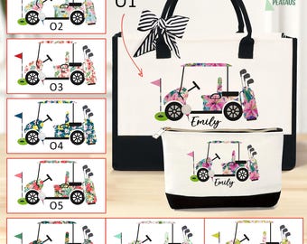 Personalized Golf Cart Bag, Golf Gift Women,Golfing Gift, Golf Bag,Golf Wristlet,Golf Lover Gift,Golf Club Bag,Girls Golf, Golf Cosmetic Bag