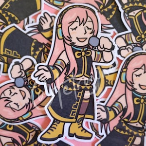Sticker vocaloïde Megurine Luka 3&quot;