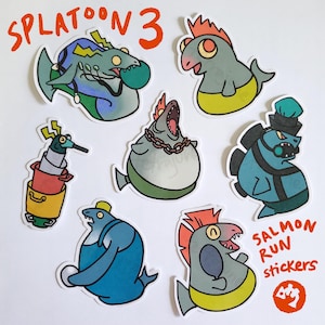 Splat3 Salmon Run Stickers