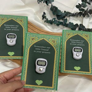 Ramadan Kareem Tasbih Favors, Digital Tally Counter , Islamic Eid Mubarak, Muslim Party Gifts