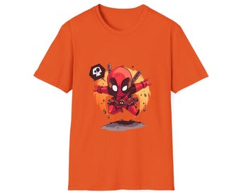 Cartoon Deadpool Superhero T-Shirt