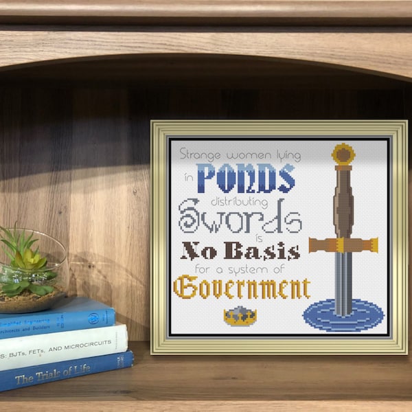 Strange Women in Ponds Cross Stitch