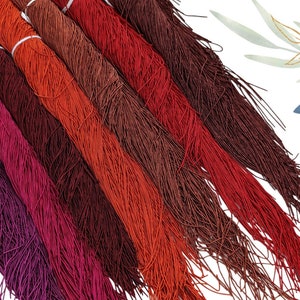Red, orange, purple shades of matte finish thin french bullion wire, Fine french wire for beaders, Purl for Tambour Luneville eembroidery