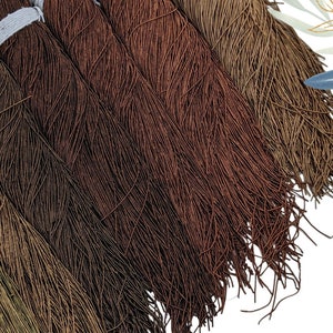 Shades of Brown matte finish thin french bullion wire, Fine french wire for beaders, Purl for Tambour Luneville eembroidery