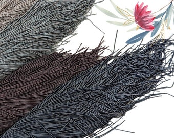 Shades of Gray Matte French Bullion Wire for Embroidery