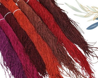 Red, orange, purple shades of matte finish thin french bullion wire, Fine french wire for beaders, Purl for Tambour Luneville eembroidery