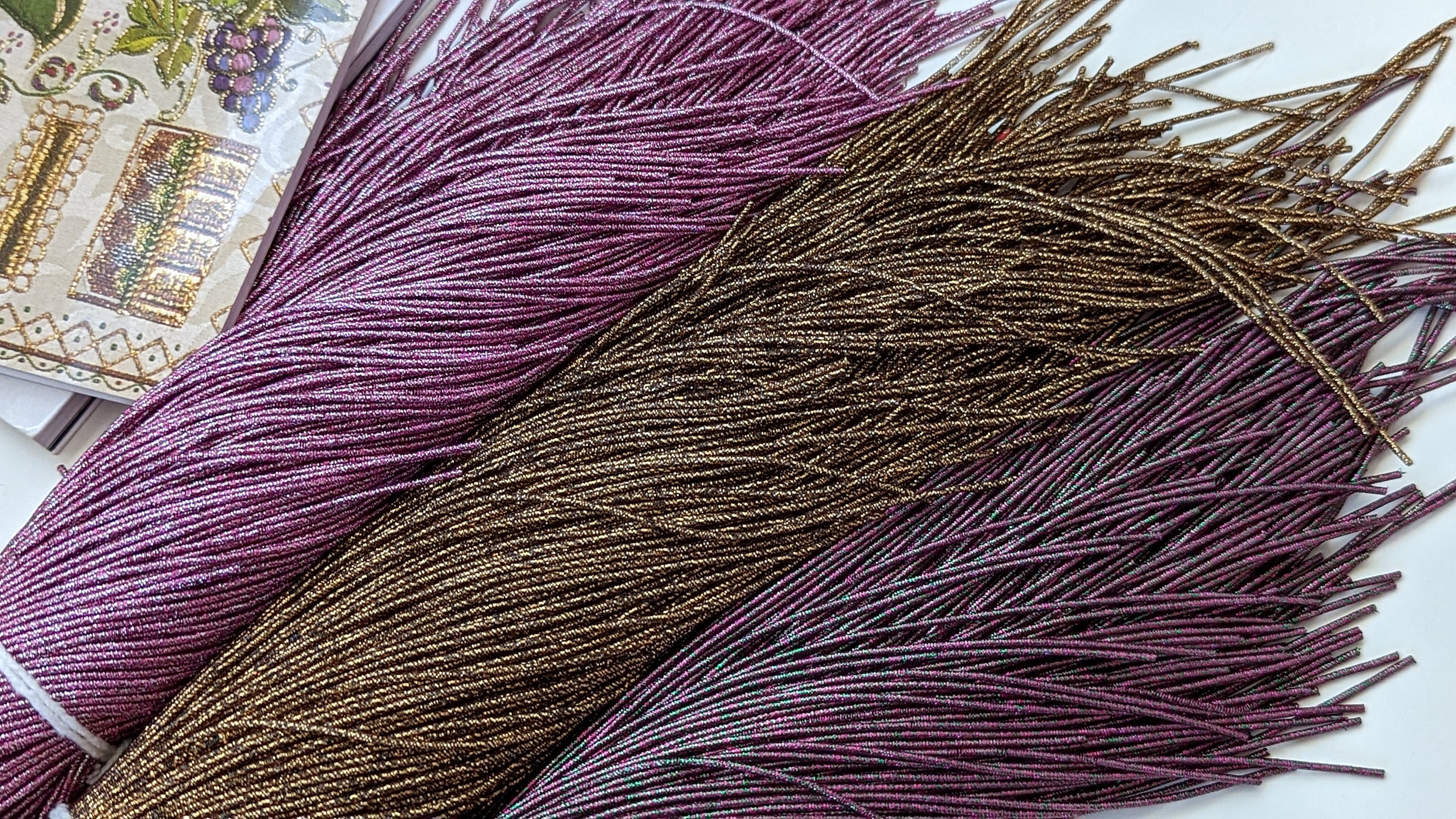 Purl Threads Rough Purl for Traditional Metal Embroidery, French Bullion Wire for ...