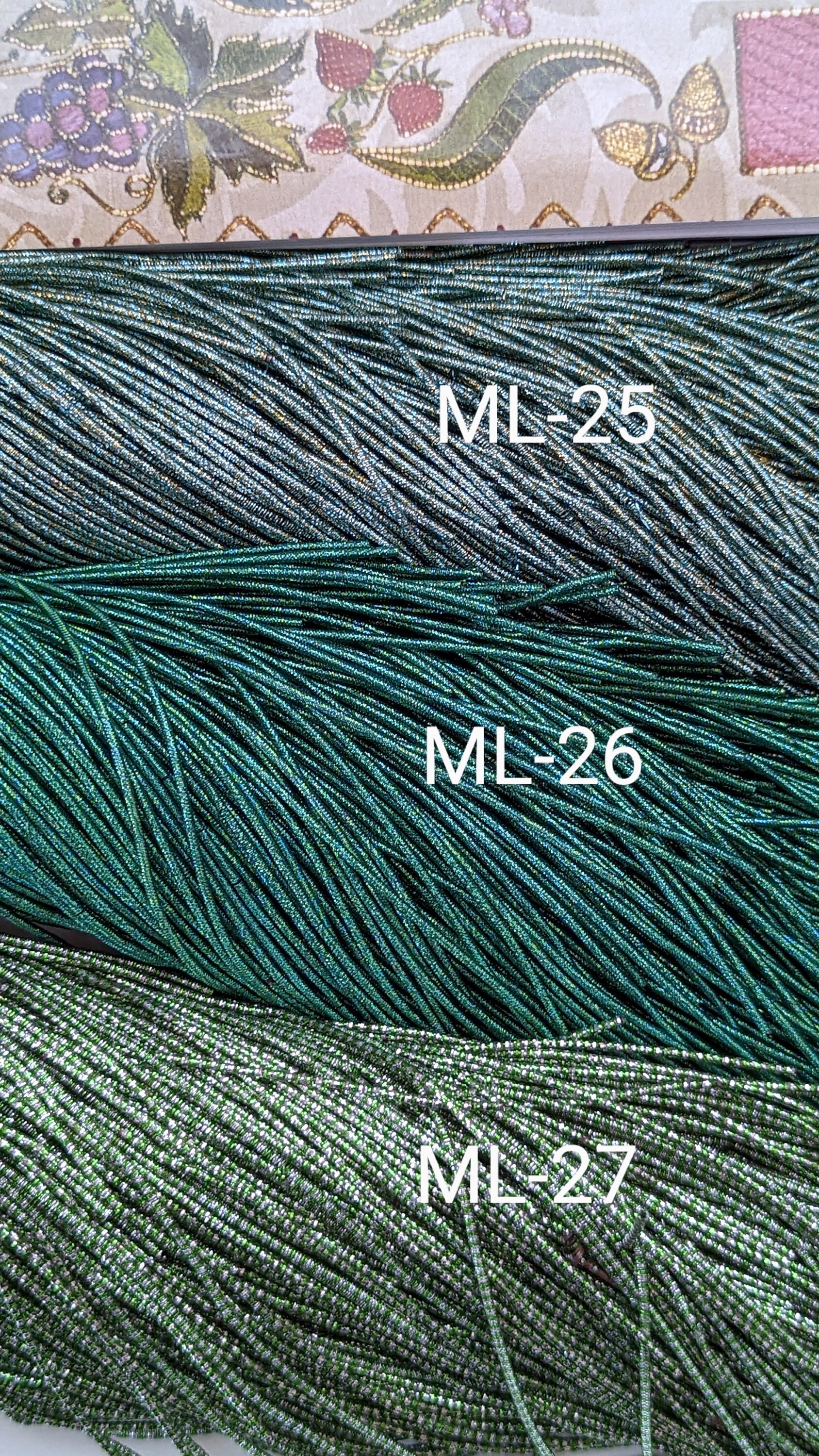 Goldwork Thread Supplies for Hand Embroidery in Shades of Sea Green ...