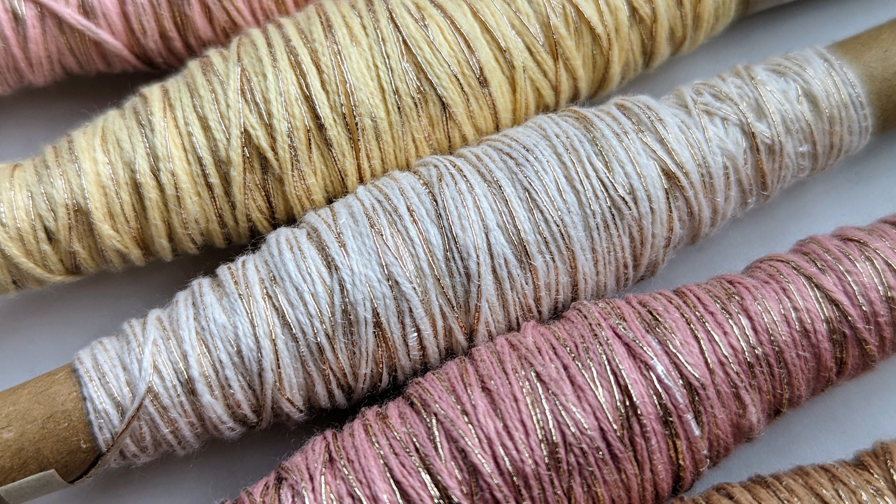 Unique Cotton and Metallic Embroidery Threads in Pastel and Dark Shades ...