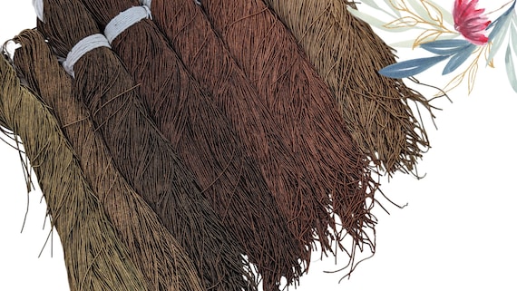 Shades of Brown matte finish thin french bullion wire, Fine french wire for beaders, Purl for Tambour Luneville eembroidery