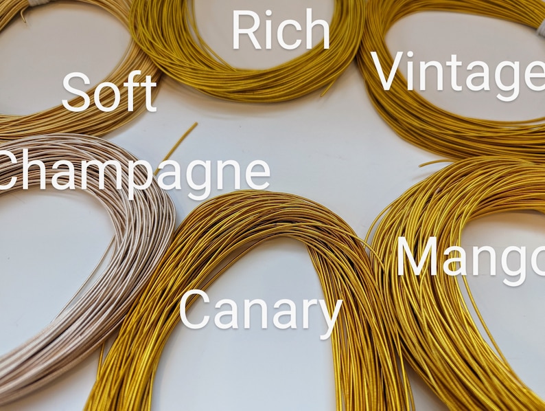 Purl Pearl or Jaceron used in goldwork embroidery or wire to outline embroidery designs