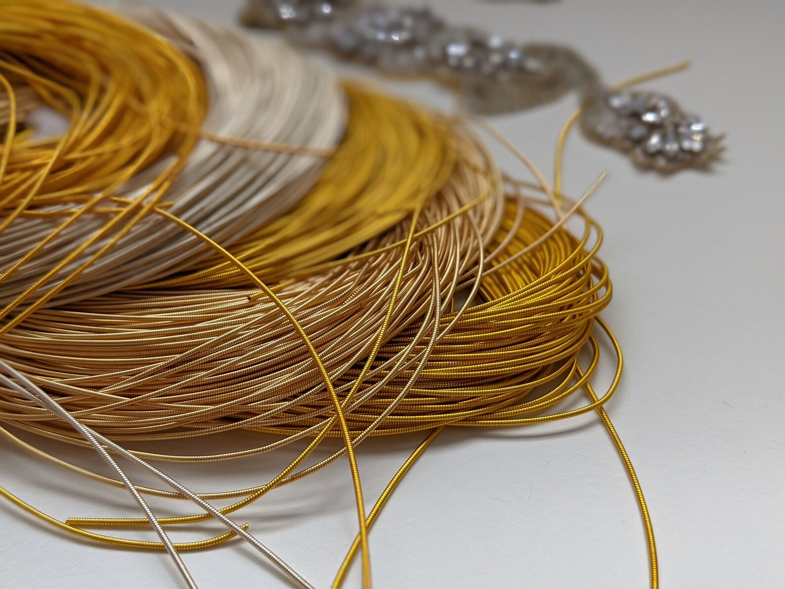Shades of Gold Purl Pearl French Bullion Wire for Goldwork Etsy UK
