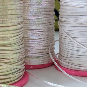 Broad Plate for goldwork hand embroidery in gold shimmer silver shimmer and silk offwhite, Tambour Embroidery Supplies