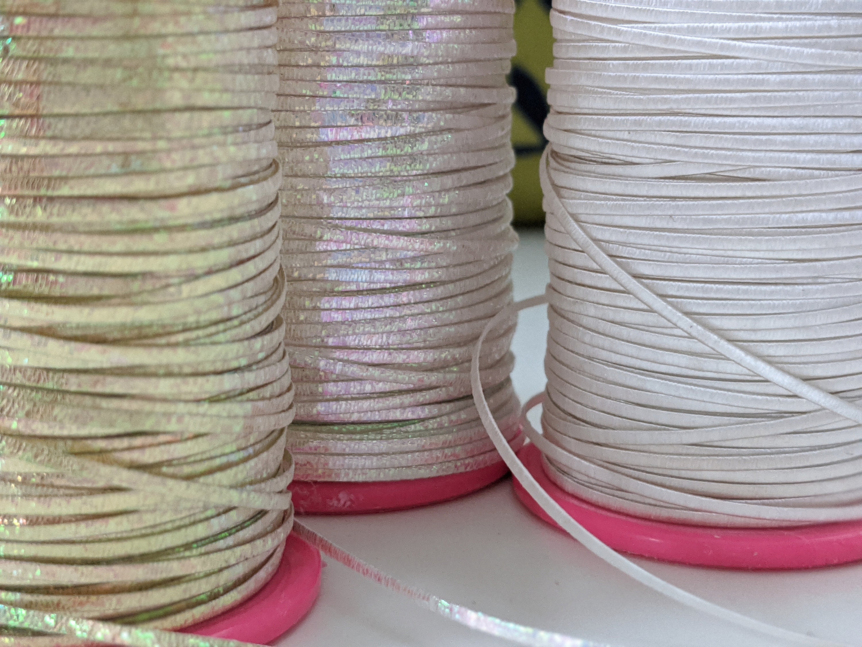 Flat Metallic Badla Thread Lurex Embroidery Machine Thread Yarn Spool  Shinning Crystal Finish Threads-1 Roll Has 10,000 Meter of Thread 