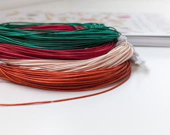Pearl Purl Wire for Goldwork Embroidery, Jaceron Metallic Wire, Tambour Embroidery, Luneville Embroidery Supplies, Goldwork Metal Threads