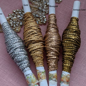 Artistic Embroidery Thread, Metallic Thread for Hand Embroidery, Metallic Gold Thread, Antique Gold, Rosegold and Silver